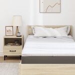 vidaXL Coussins de Matelas Blanc 120 x 200 cm Polyester sans colle