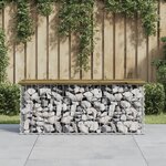 vidaXL Banc de jardin design gabion 103x31 5x42cm bois de pin imprégné