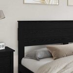 vidaXL Tête de lit Chêne noir 180 cm Bois d'ingénierie
