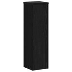 vidaXL Supports pour Plantes - 2 Pièces en Chêne Noir - 17 x 17 x 60 cm - Bois d'Ingénierie