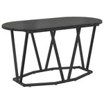 vidaXL Table basse Chêne noir 80 x 40 x 40.5 cm