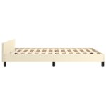 vidaXL Cadre de lit sans matelas crème 140x200 cm similicuir