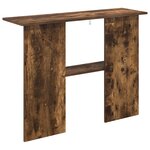 vidaXL Table console Chêne fumé 100 x 30 x 75 cm Bois d'ingénierie