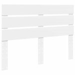 vidaXL Cadre de lit Blanc 140 x 200 cm Bois de pin massif