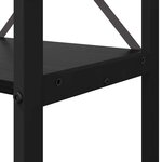 vidaXL Étagère Chêne noir 60 x 30 x 155 cm Bois d'ingénierie