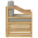 vidaXL Canapé d’extérieur Polyester Blanc
