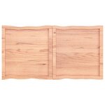vidaXL Dessus de table bois massif traité bordure assortie