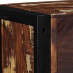 vidaXL Meuble TV multicolore 80x30x25 cm bois de récupération solide