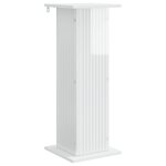 vidaXL Support de Plante Blanc brillant 30 5 x 30 x 80 5 cm