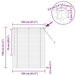 vidaXL Store de Fenêtre Argenté 105 x 130 cm Aluminium