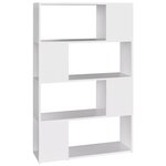 vidaXL Bibliothèque/Séparateur de pièce Blanc Bois d'ingénierie