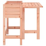 vidaXL Jardinière avec dessus de table pliable bois de Douglas massif