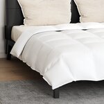 vidaXL Couette avec oreiller 3 Pièces Blanc 240 x 260 cm Bas