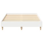 vidaXL Cadre de lit sans matelas blanc 120x200 cm bois ingénierie