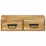 VidaXL Meuble TV mural 60x30x19 cm bois massif d'acacia