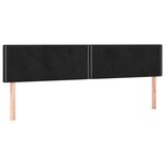 vidaXL Sommier à lattes de lit et matelas Noir 160x200 cm Velours