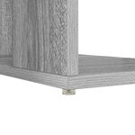vidaXL bureau d'ordinateur gris sonoma gris sonoma panneau de particules