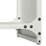 vidaXL Portant de bois chauffage blanc 40x30x80 cm