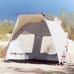 vidaXL Tente de plage 2 personnes gris libération rapide imperméable