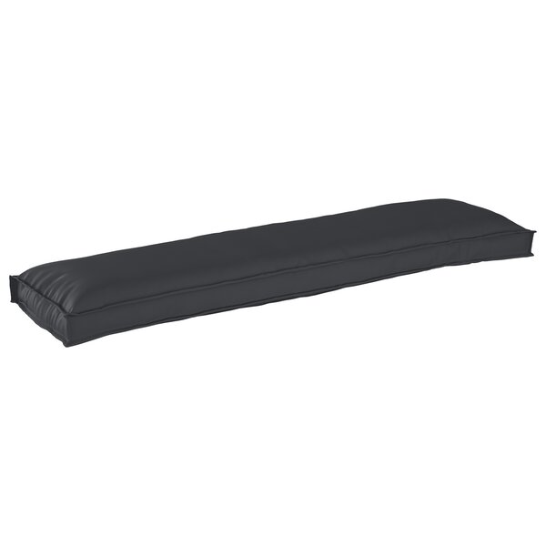 vidaXL Coussin de palette pour banc Noir 150x40x8 cm Tissu Oxford