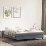 vidaXL Sommier à lattes de lit sans matelas 180x210 cm velours