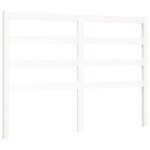 vidaXL Cadre de lit sans matelas blanc bois de pin massif