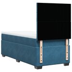 vidaXL Sommier à lattes de lit avec matelas bleu 100x200 cm