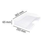 Corbeille à courrier Combo à l'italienne Office - Cristal x 8 EXACOMPTA