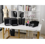 Corbeille-à-papier ecobin ecoblack - noir - x 8 - exacompta