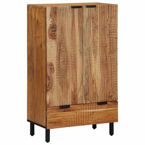vidaXL Highboard Marron 60 x 33 x 100 cm Bois d'acacia massif