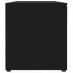 vidaXL Meuble TV Noir 120x34x37 cm Bois d’ingénierie