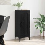 vidaXL Buffet Olden Chêne noir 34 5 x 34 x 90 cm
