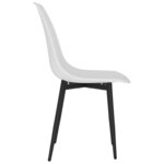 vidaXL Chaises à manger lot de 6 blanc PP