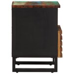 vidaXL Table de chevet 40x34x46 cm bois massif de récupération