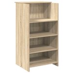 vidaXL Bureau réception chêne sonoma 135x50x103 5 cm bois d'ingénierie