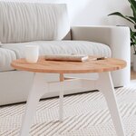 vidaXL Dessus de table Ø60x1 5 cm rond bois massif de hêtre