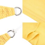vidaXL Voile d'ombrage 160 g/m² Beige 5x6x6 m PEHD