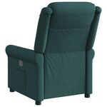 vidaXL Fauteuil inclinable Vert foncé Tissu