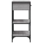 vidaXL Table console sonoma gris 75x34 5x75 cm bois d'ingénierie