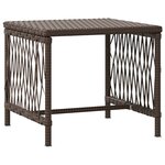vidaXL Chaise longue 2-personne 2 Pièces Marron 35 x 35 x 32cm polyrotin