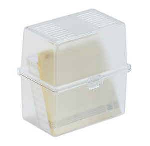 Boite à fiches MEMO-BOX A8 cristal EXACOMPTA