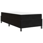 vidaXL Cadre de lit Noir et blanc et noir 90 x 200 cm Velours