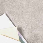 vidaXL Tapis en Fourrure Synthétique de Lapin Olite Beige 60 x 90 cm