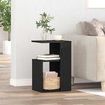 vidaXL Table d'appoint Chêne noir 36 x 30 x 56 cm Bois d'ingénierie