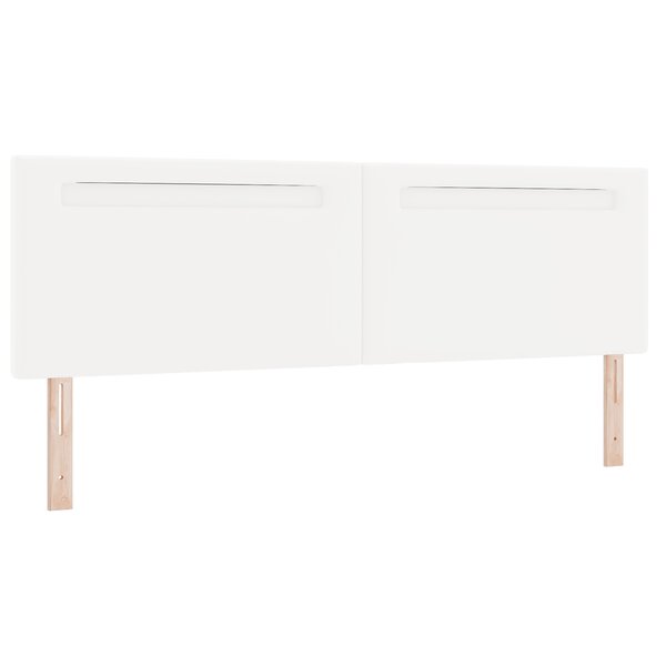 Tête de lit design simple blanc pur 180 cm en simili cuir