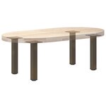vidaXL Pieds de table basse 4 pièces Acier naturel 30-32 cm Acier