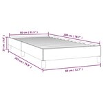 vidaXL Cadre de lit sans matelas vert foncé 80x200 cm velours