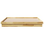 vidaXL Cadre de lit sans matelas 200 x 200 cm en bois massif de chêne