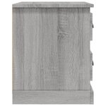 vidaXL Table de chevet sonoma gris 39x39x47 5 cm bois d'ingénierie