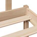 vidaXL Lit bibliothèque sans matelas 140x200 cm bois massif de pin